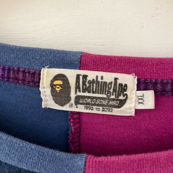 A Bathing Ape Bape Split Shark Unisex Tshirt Size XXL (Fits like a Large) - Picture 2 of 8